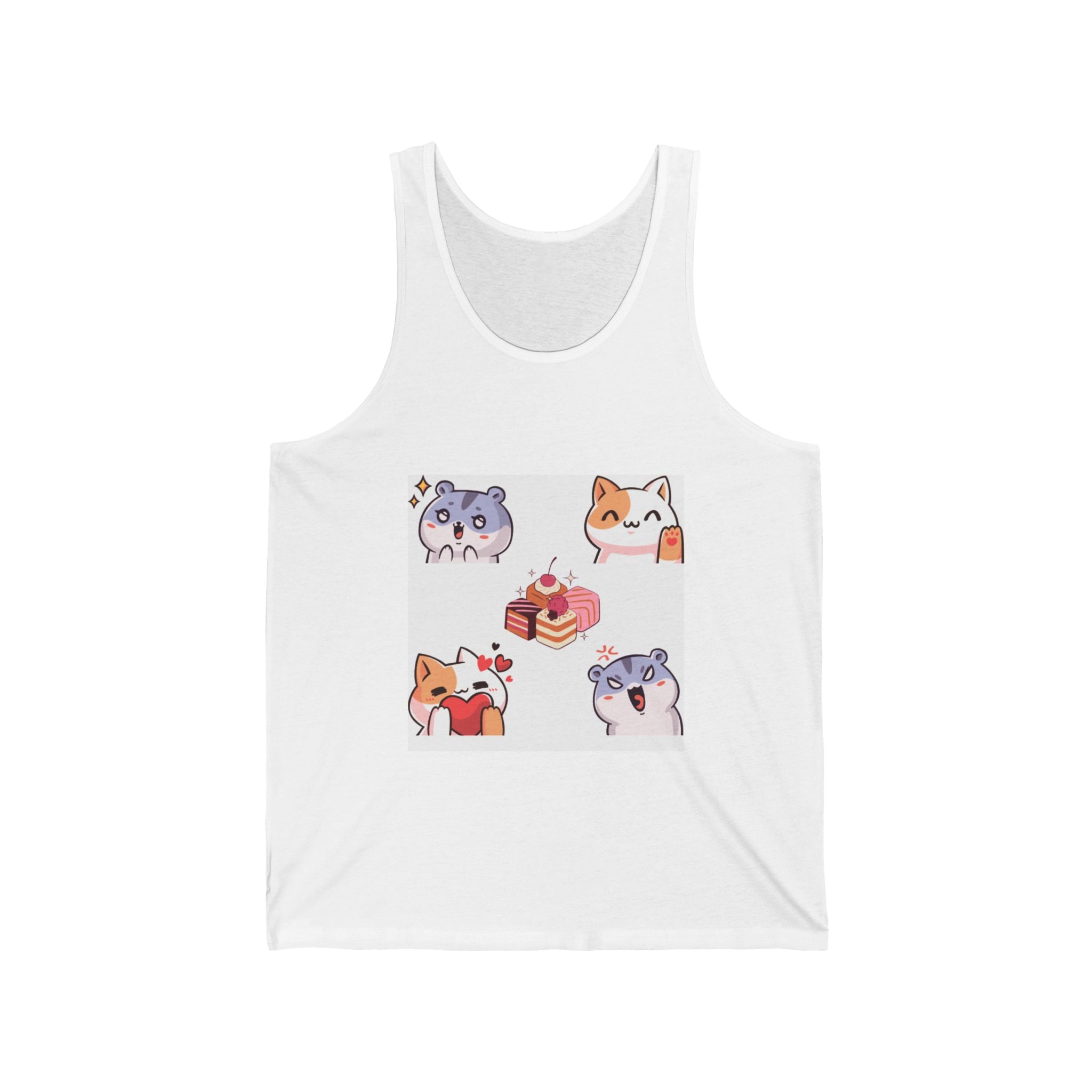 Cute Animal Lovers Tank Top, Funny Pet-Themed Jersey Tank, Gifts for Pet Owners, Casual Summer Wear, Birthday Gift for Animal Lovers