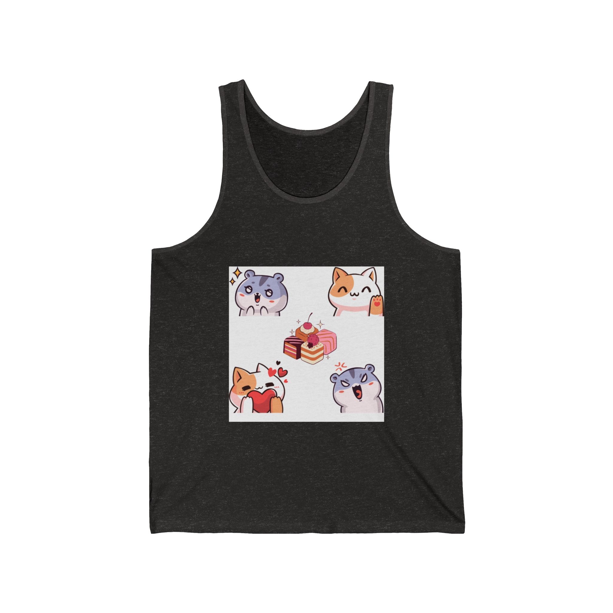 Cute Animal Lovers Tank Top, Funny Pet-Themed Jersey Tank, Gifts for Pet Owners, Casual Summer Wear, Birthday Gift for Animal Lovers