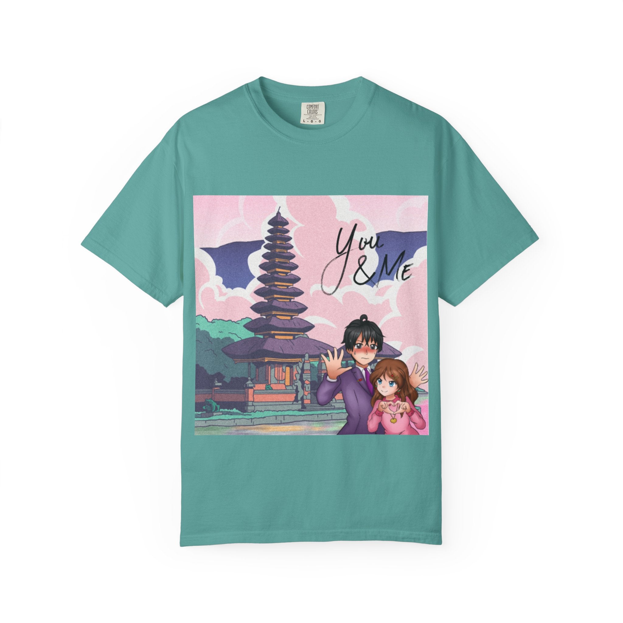 Romantic Anime T-shirt for Couples, You & ME, Cute Graphic Tee, Gift for Her, Anime Lovers, Casual Wear