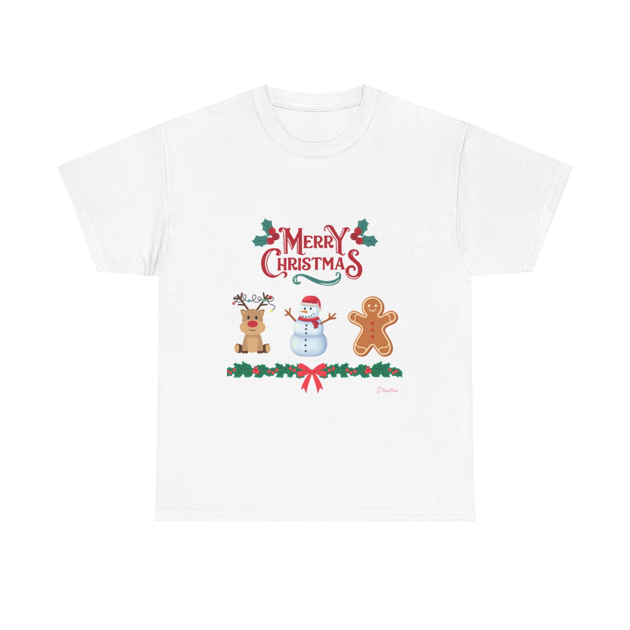 Festive Christmas Tee, Merry Christmas Shirt, Holiday T-Shirt, Unisex Cotton Tee, Christmas Gift, Winter Apparel