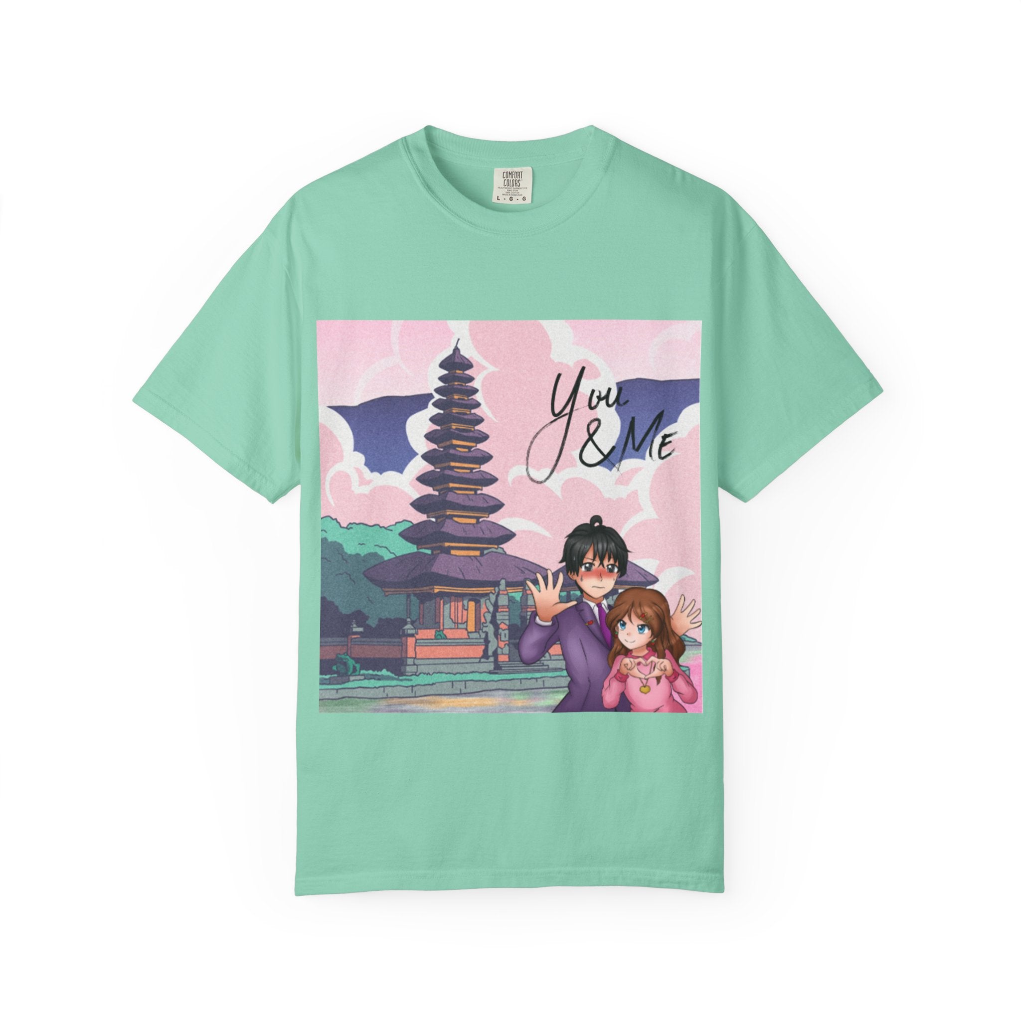 Romantic Anime T-shirt for Couples, You & ME, Cute Graphic Tee, Gift for Her, Anime Lovers, Casual Wear