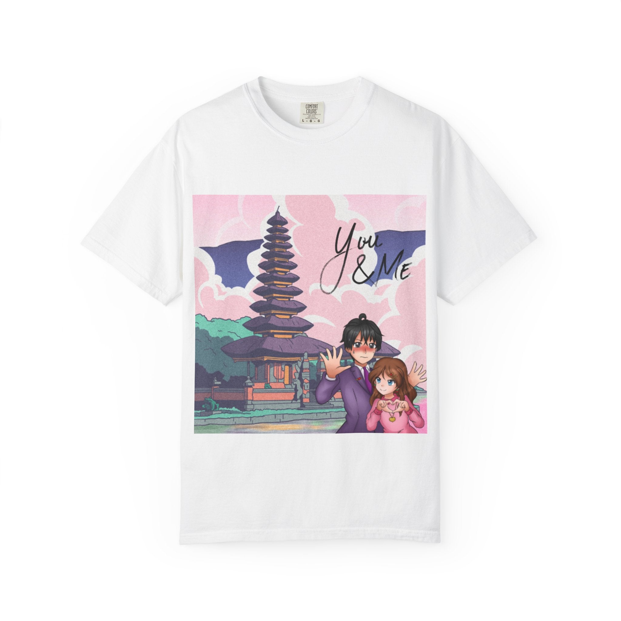 Romantic Anime T-shirt for Couples, You & ME, Cute Graphic Tee, Gift for Her, Anime Lovers, Casual Wear
