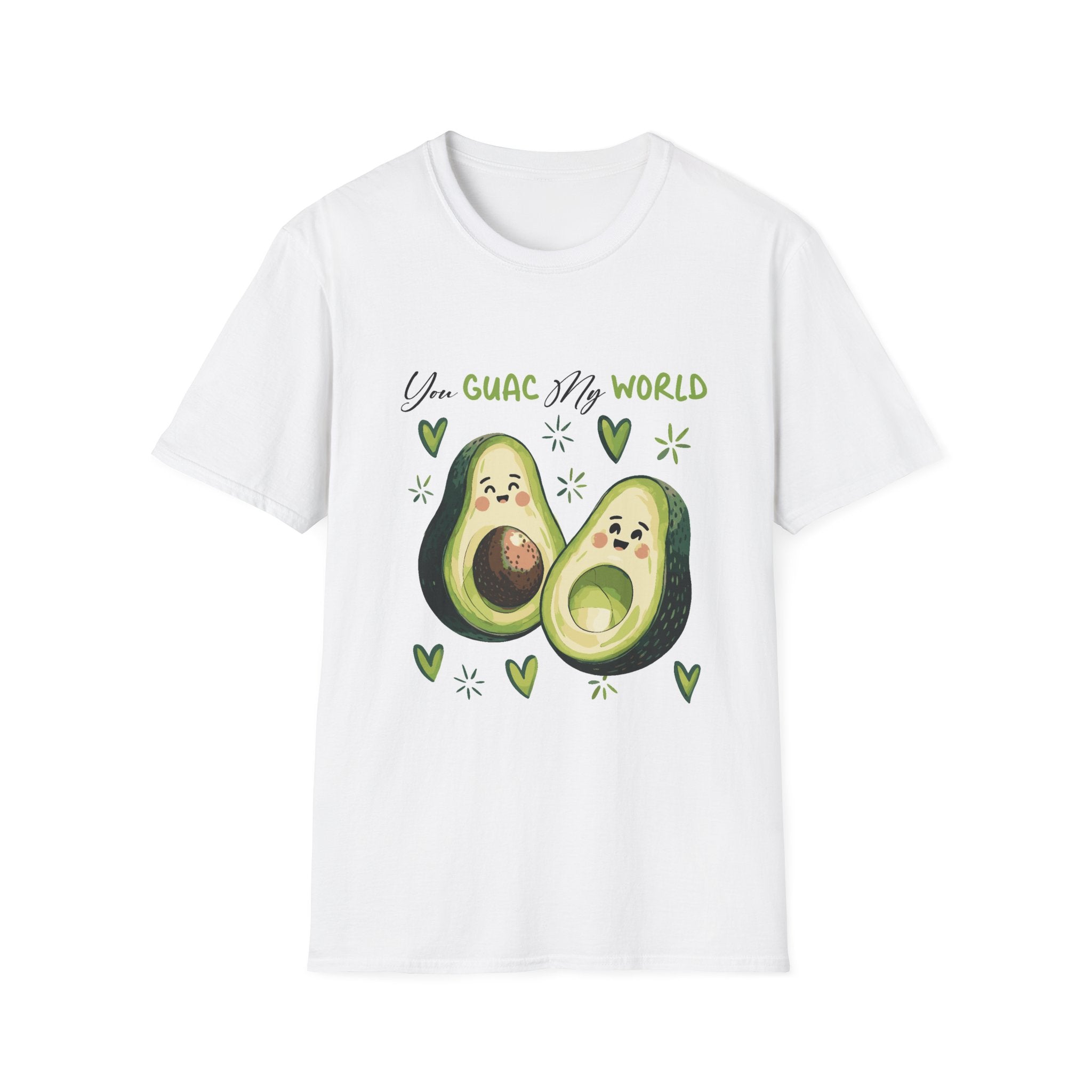 Avocado Couple T-Shirt - "You Guac My World" Cute Couple Valentine Tee