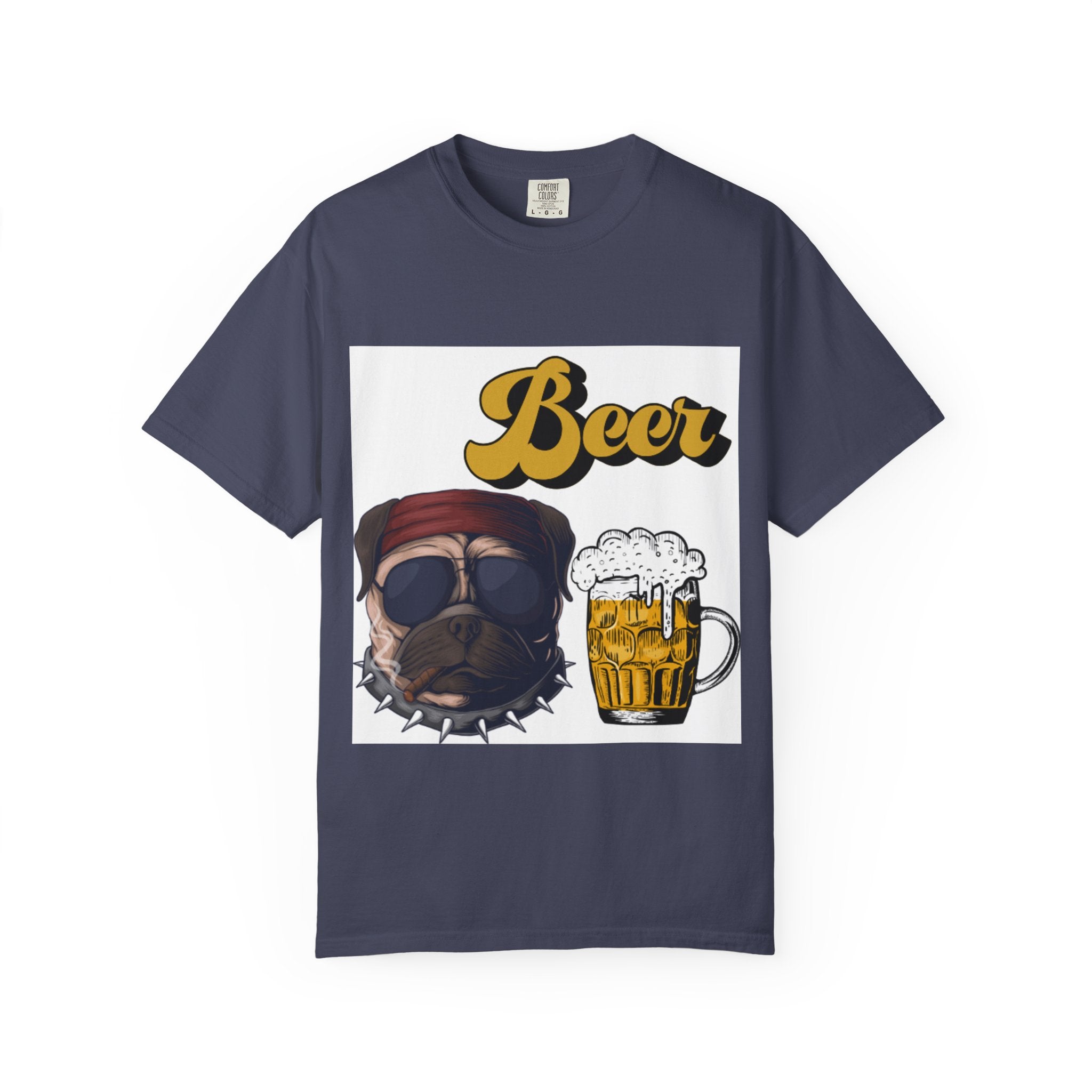 Beer-Themed Unisex T-Shirt for Dog Lovers, Funny Gift for Men Women, Party Apparel, Beverage Enthusiast Tee, Casual Wear