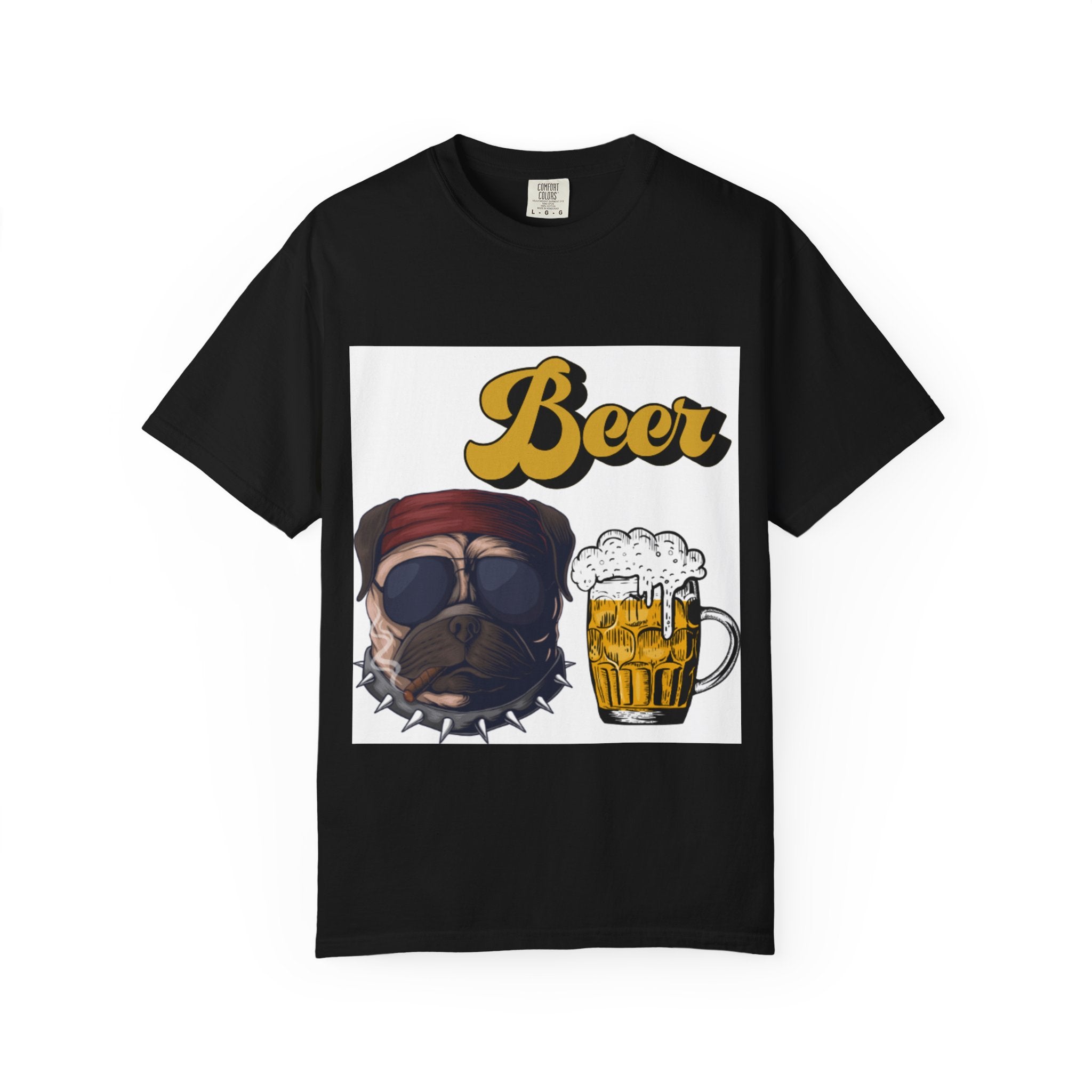 Beer-Themed Unisex T-Shirt for Dog Lovers, Funny Gift for Men Women, Party Apparel, Beverage Enthusiast Tee, Casual Wear