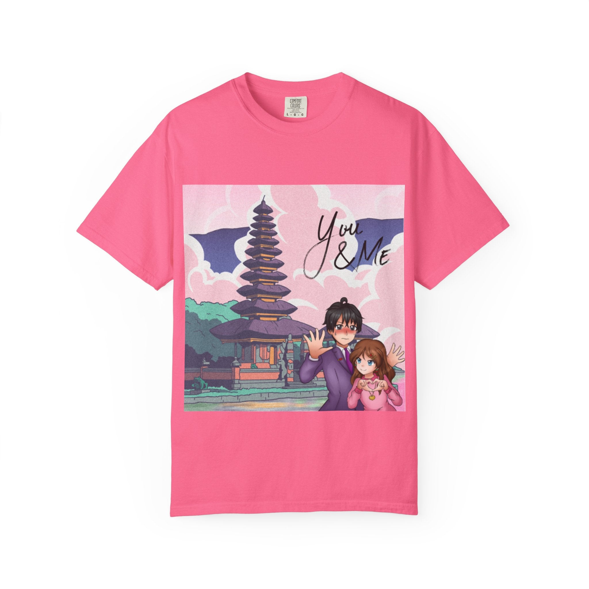 Romantic Anime T-shirt for Couples, You & ME, Cute Graphic Tee, Gift for Her, Anime Lovers, Casual Wear