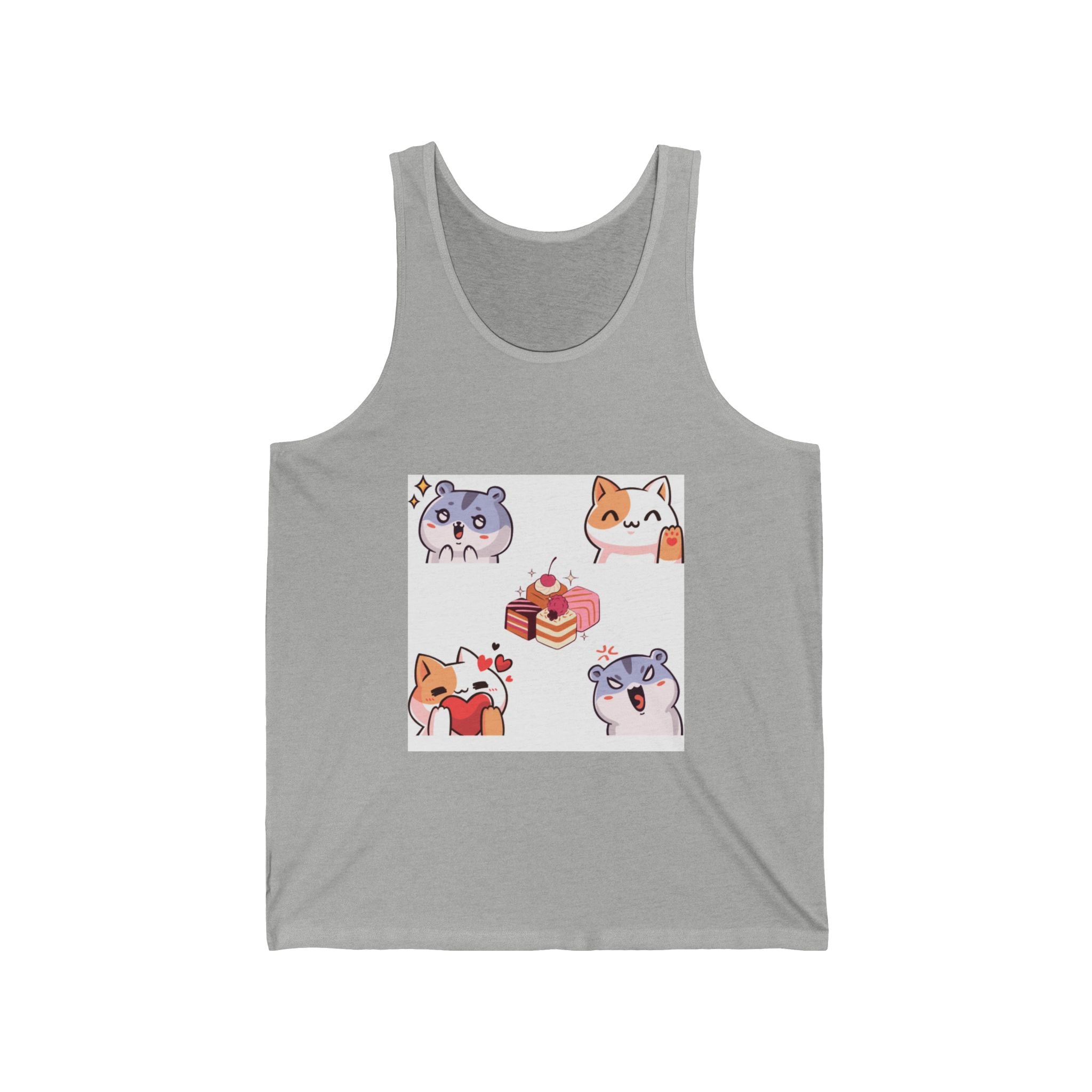Cute Animal Lovers Tank Top, Funny Pet-Themed Jersey Tank, Gifts for Pet Owners, Casual Summer Wear, Birthday Gift for Animal Lovers