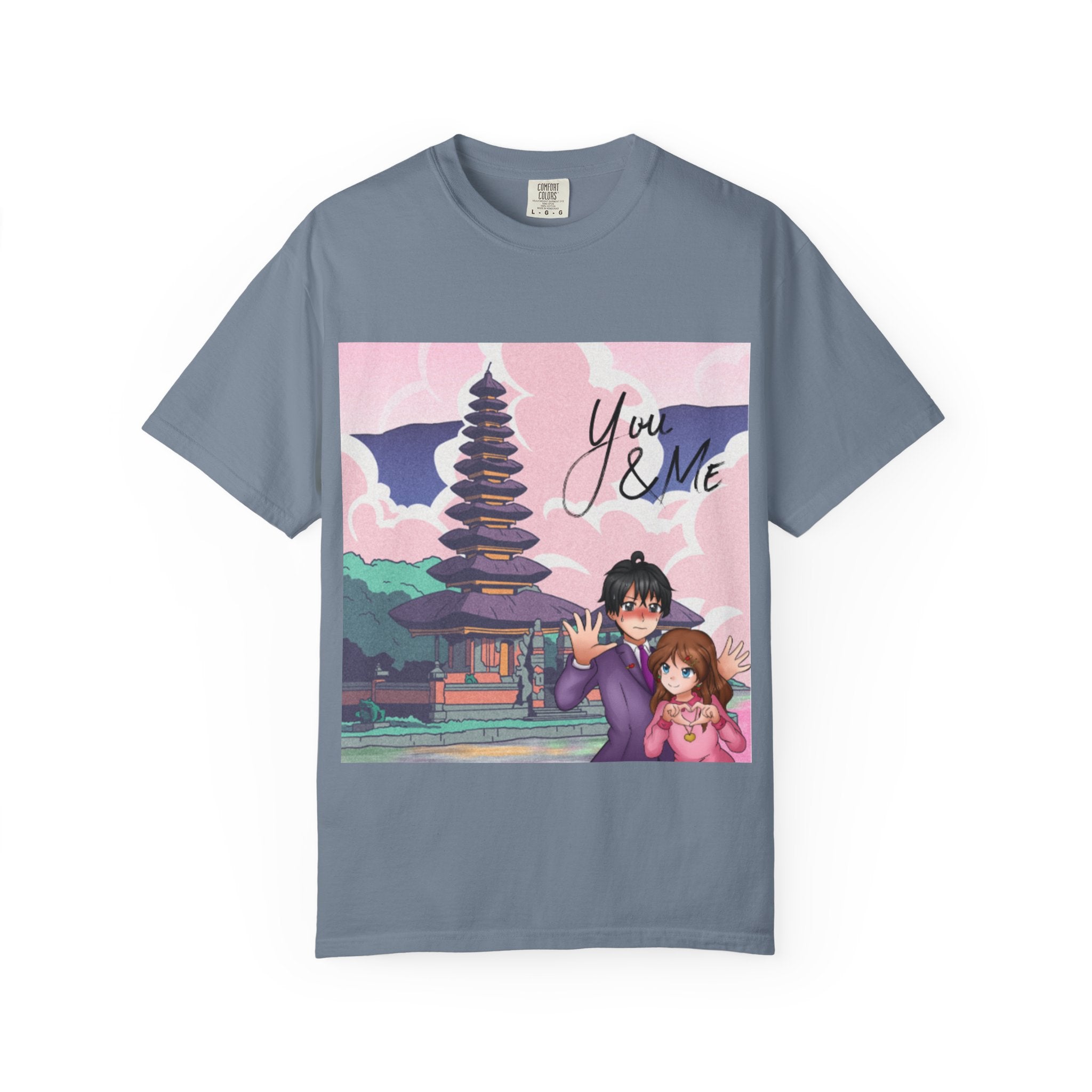 Romantic Anime T-shirt for Couples, You & ME, Cute Graphic Tee, Gift for Her, Anime Lovers, Casual Wear