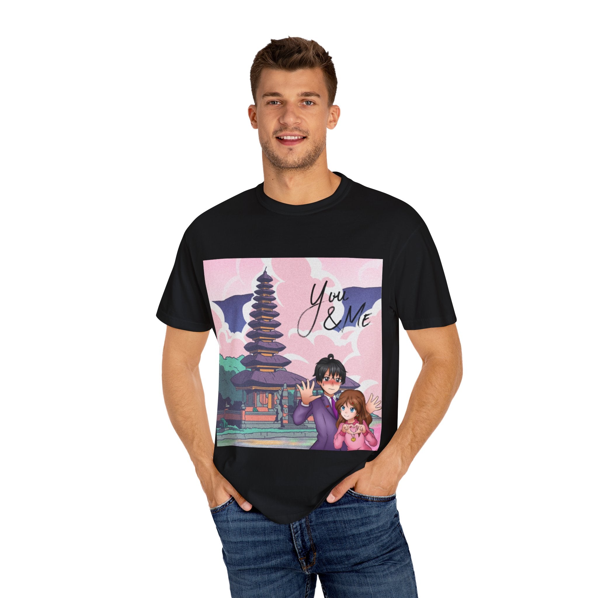 Romantic Anime T-shirt for Couples, You & ME, Cute Graphic Tee, Gift for Her, Anime Lovers, Casual Wear