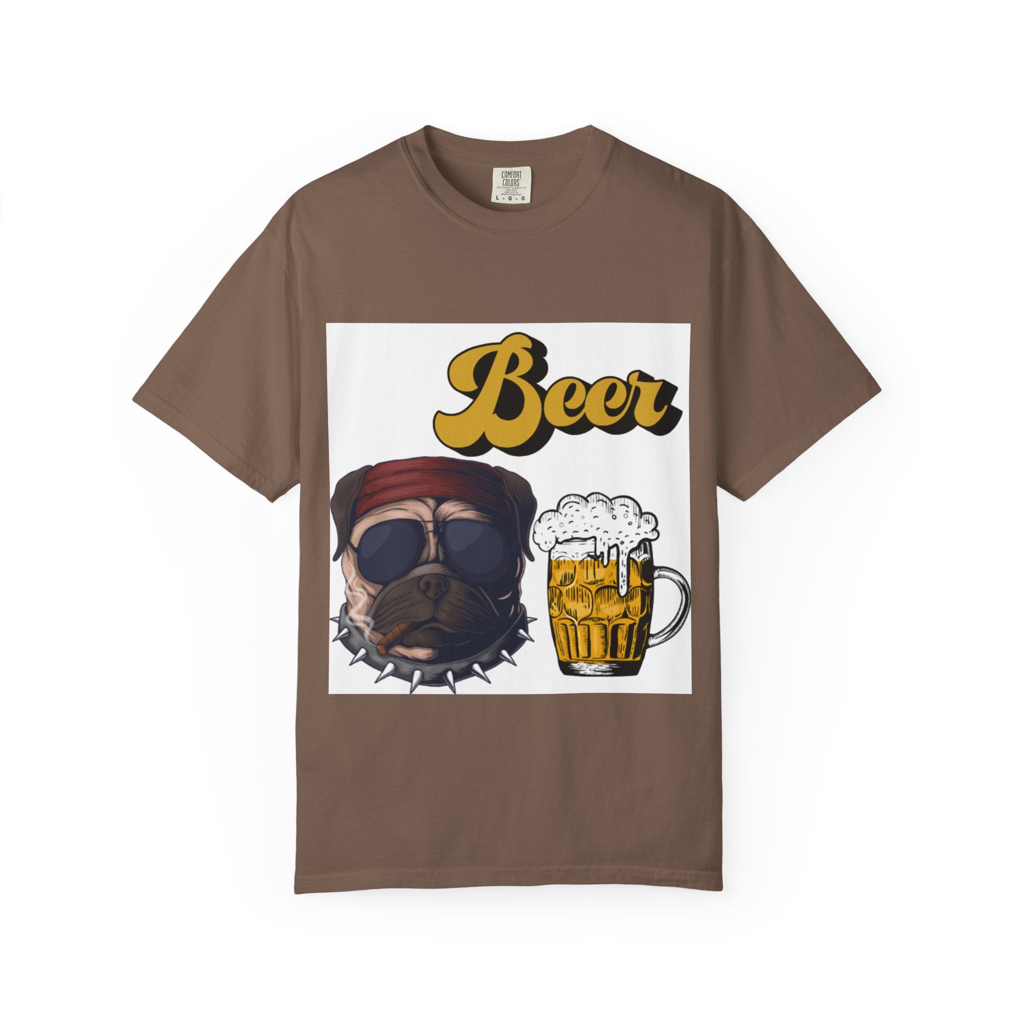 Beer-Themed Unisex T-Shirt for Dog Lovers, Funny Gift for Men Women, Party Apparel, Beverage Enthusiast Tee, Casual Wear