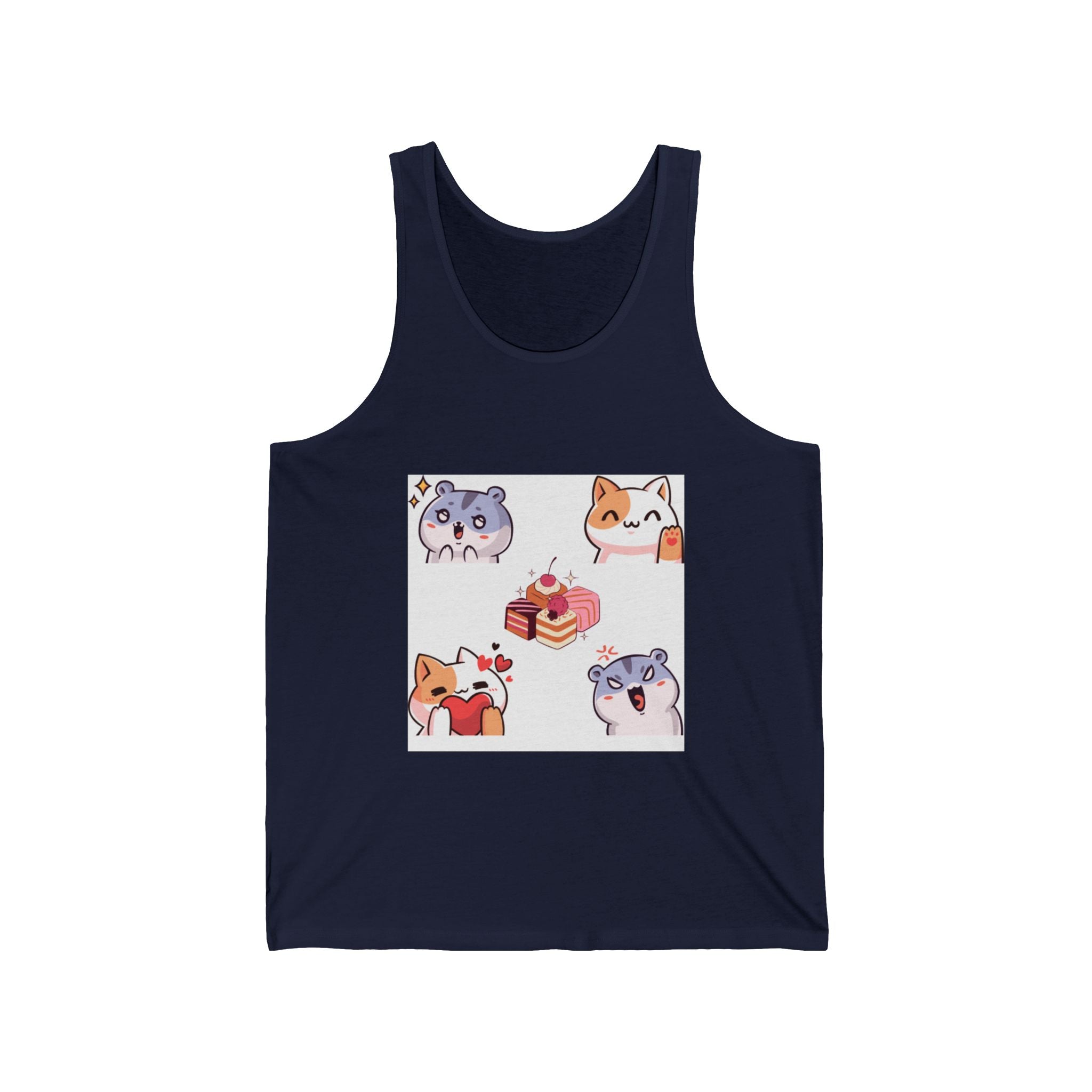 Cute Animal Lovers Tank Top, Funny Pet-Themed Jersey Tank, Gifts for Pet Owners, Casual Summer Wear, Birthday Gift for Animal Lovers