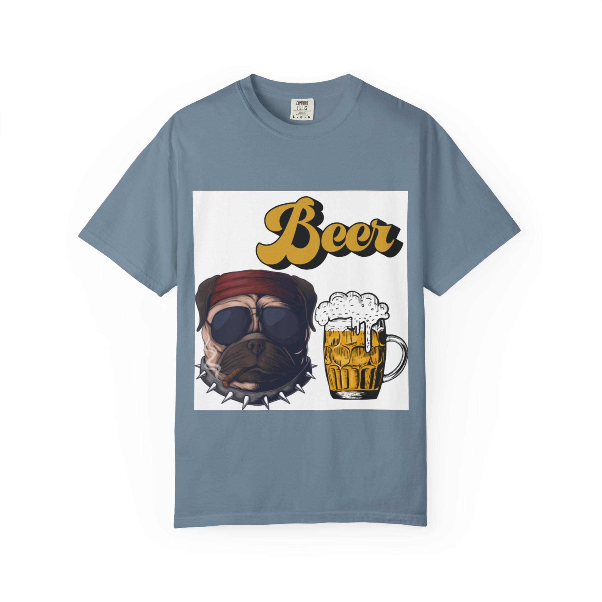 Beer-Themed Unisex T-Shirt for Dog Lovers, Funny Gift for Men Women, Party Apparel, Beverage Enthusiast Tee, Casual Wear