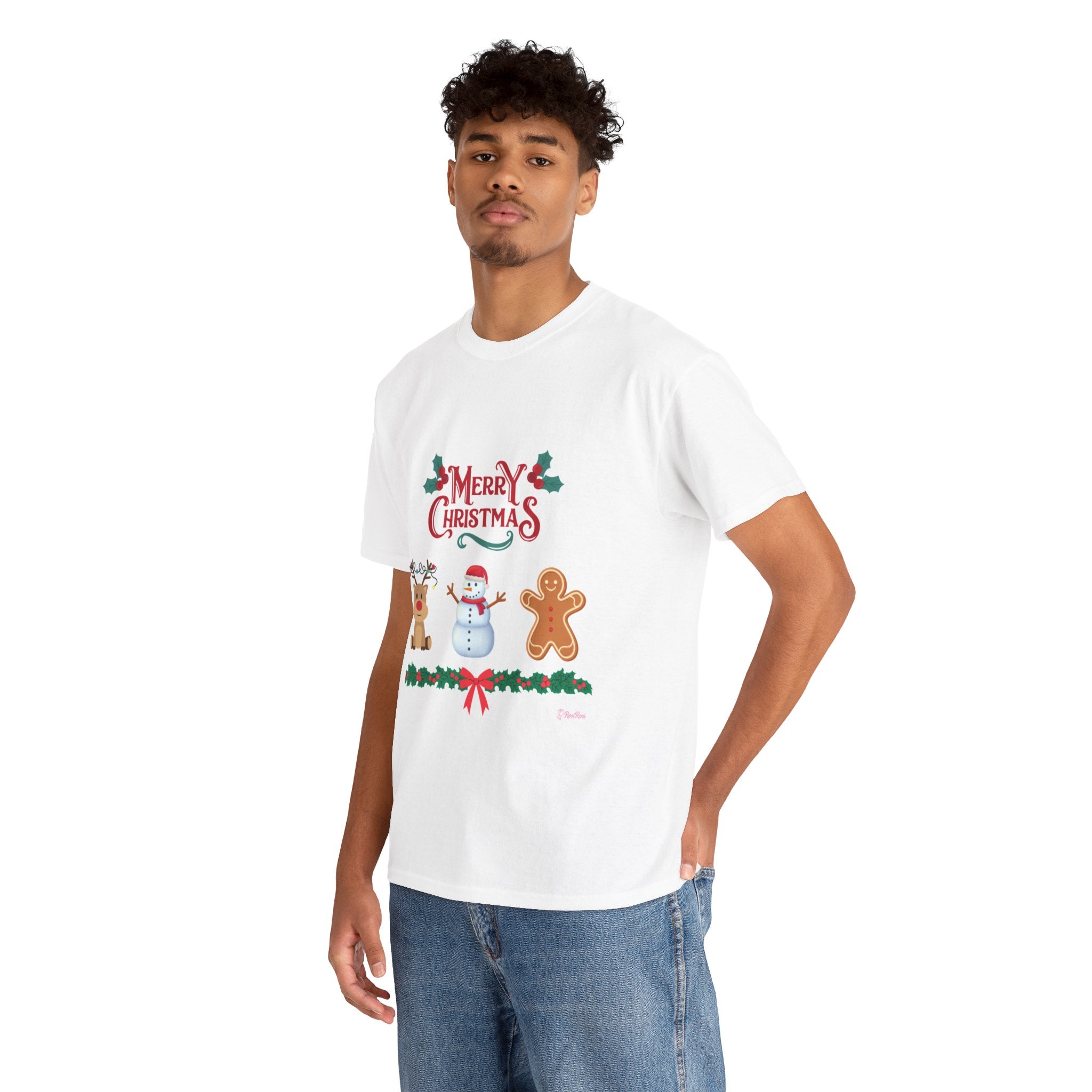 Festive Christmas Tee, Merry Christmas Shirt, Holiday T-Shirt, Unisex Cotton Tee, Christmas Gift, Winter Apparel