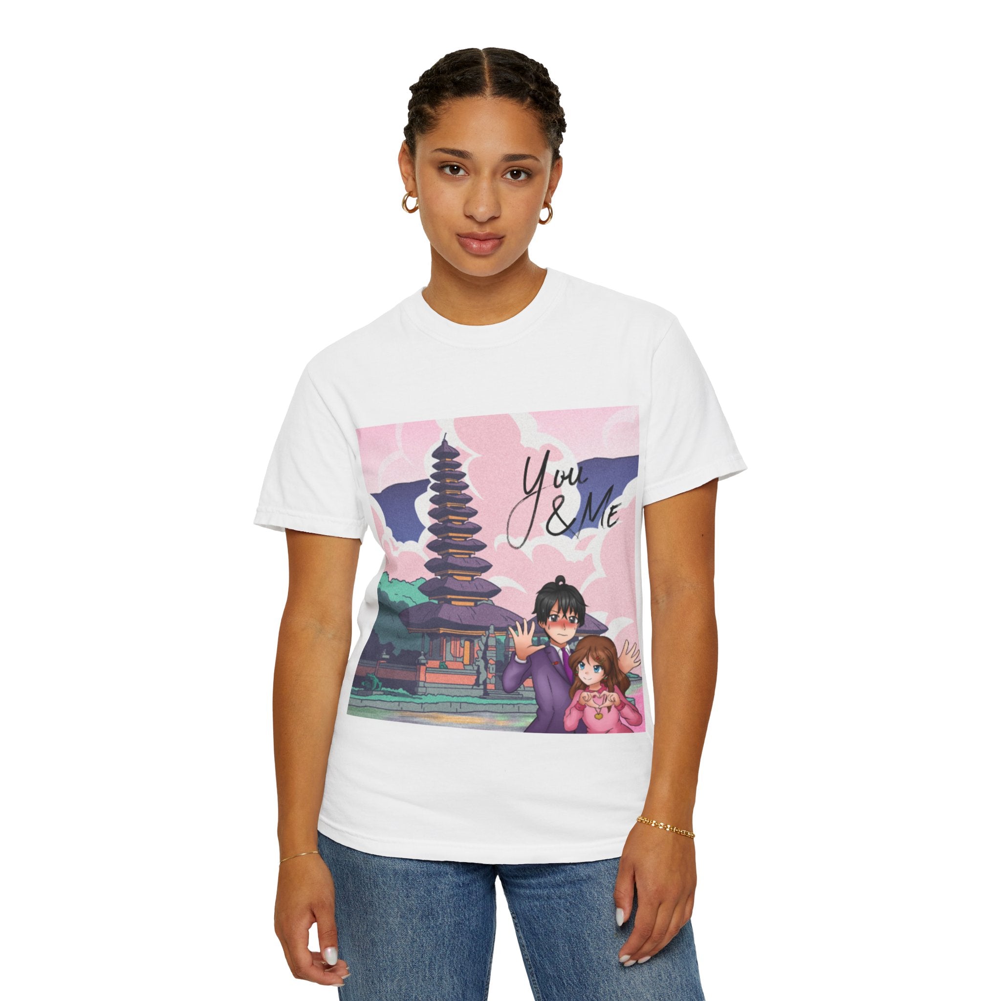 Romantic Anime T-shirt for Couples, You & ME, Cute Graphic Tee, Gift for Her, Anime Lovers, Casual Wear