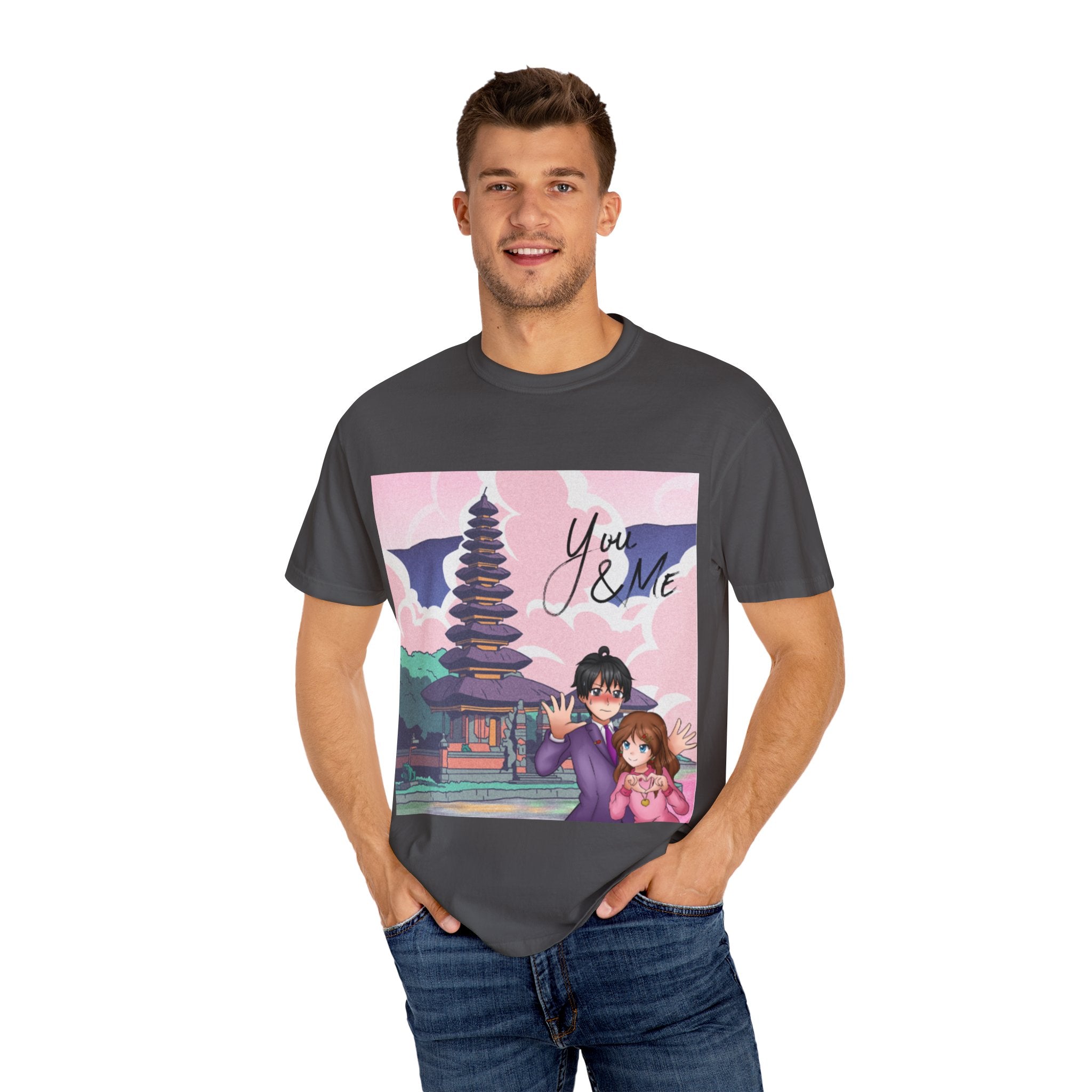 Romantic Anime T-shirt for Couples, You & ME, Cute Graphic Tee, Gift for Her, Anime Lovers, Casual Wear