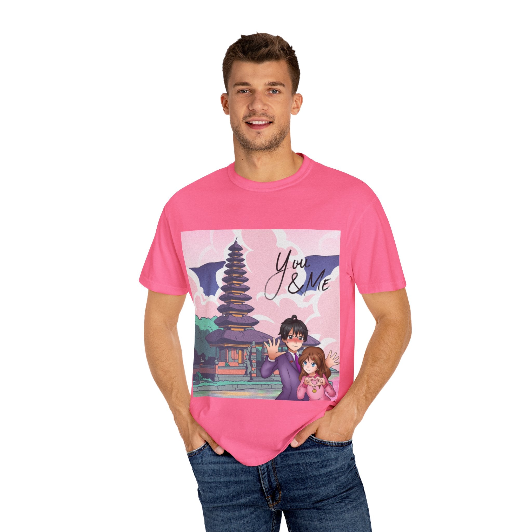 Romantic Anime T-shirt for Couples, You & ME, Cute Graphic Tee, Gift for Her, Anime Lovers, Casual Wear