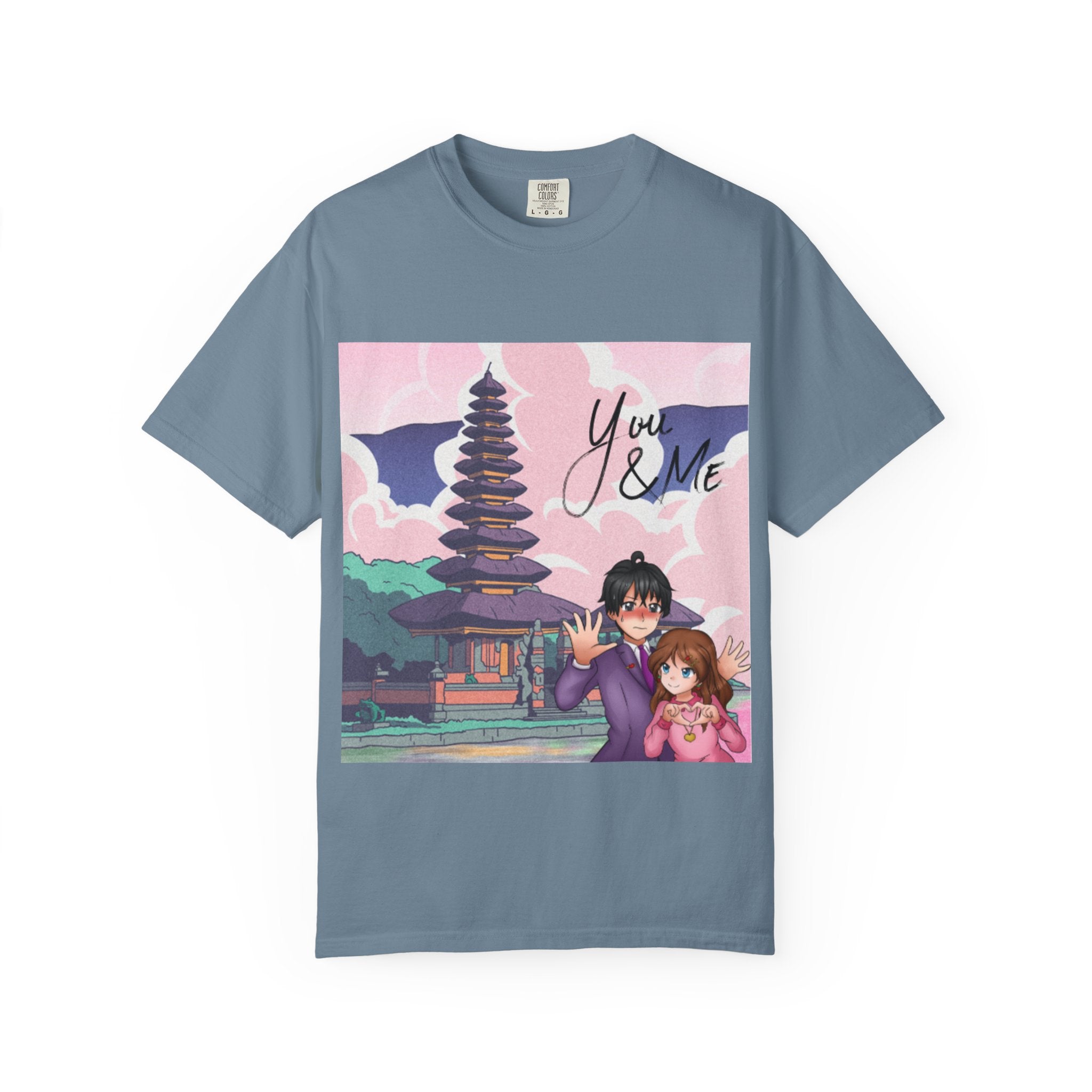 Romantic Anime T-shirt for Couples, You & ME, Cute Graphic Tee, Gift for Her, Anime Lovers, Casual Wear