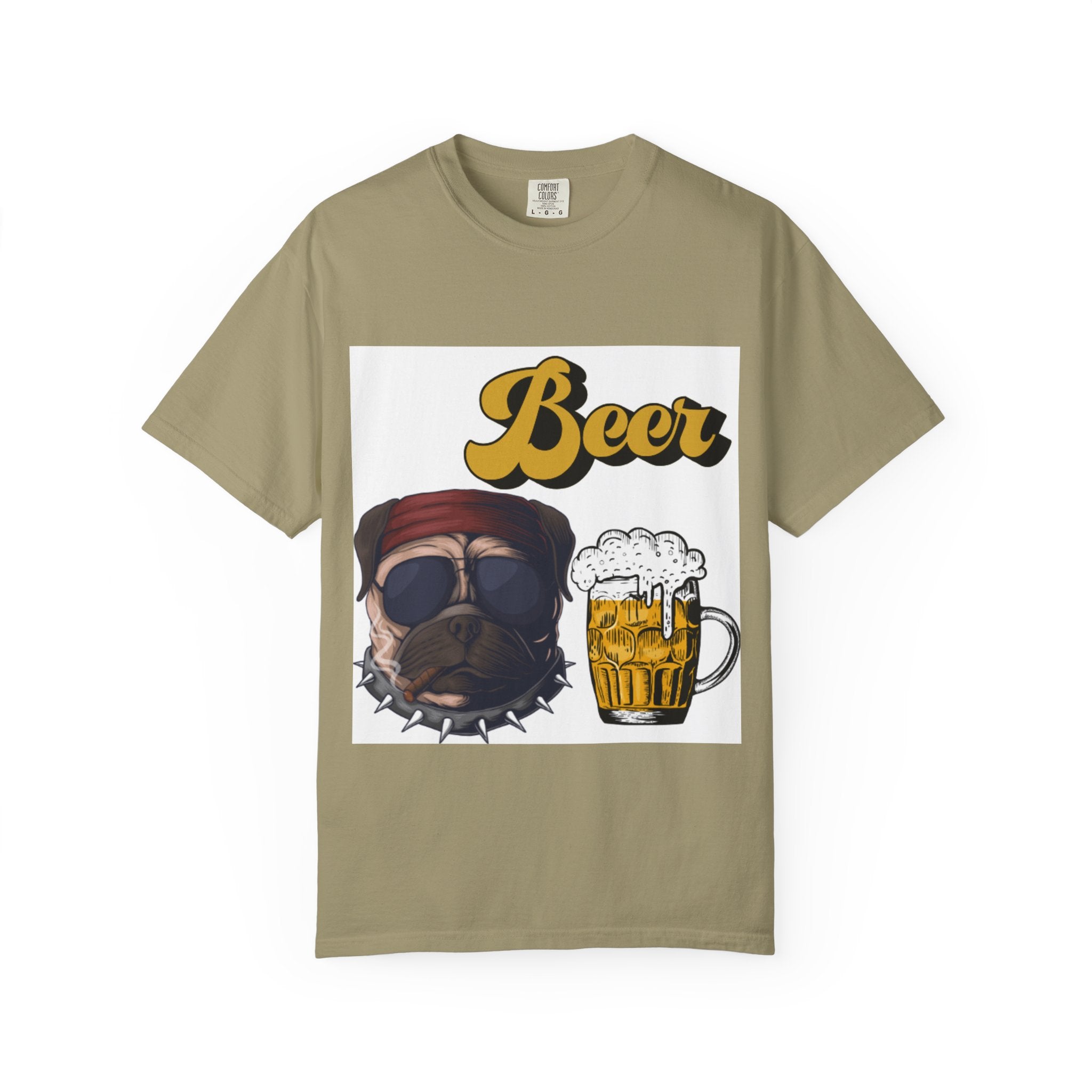 Beer-Themed Unisex T-Shirt for Dog Lovers, Funny Gift for Men Women, Party Apparel, Beverage Enthusiast Tee, Casual Wear
