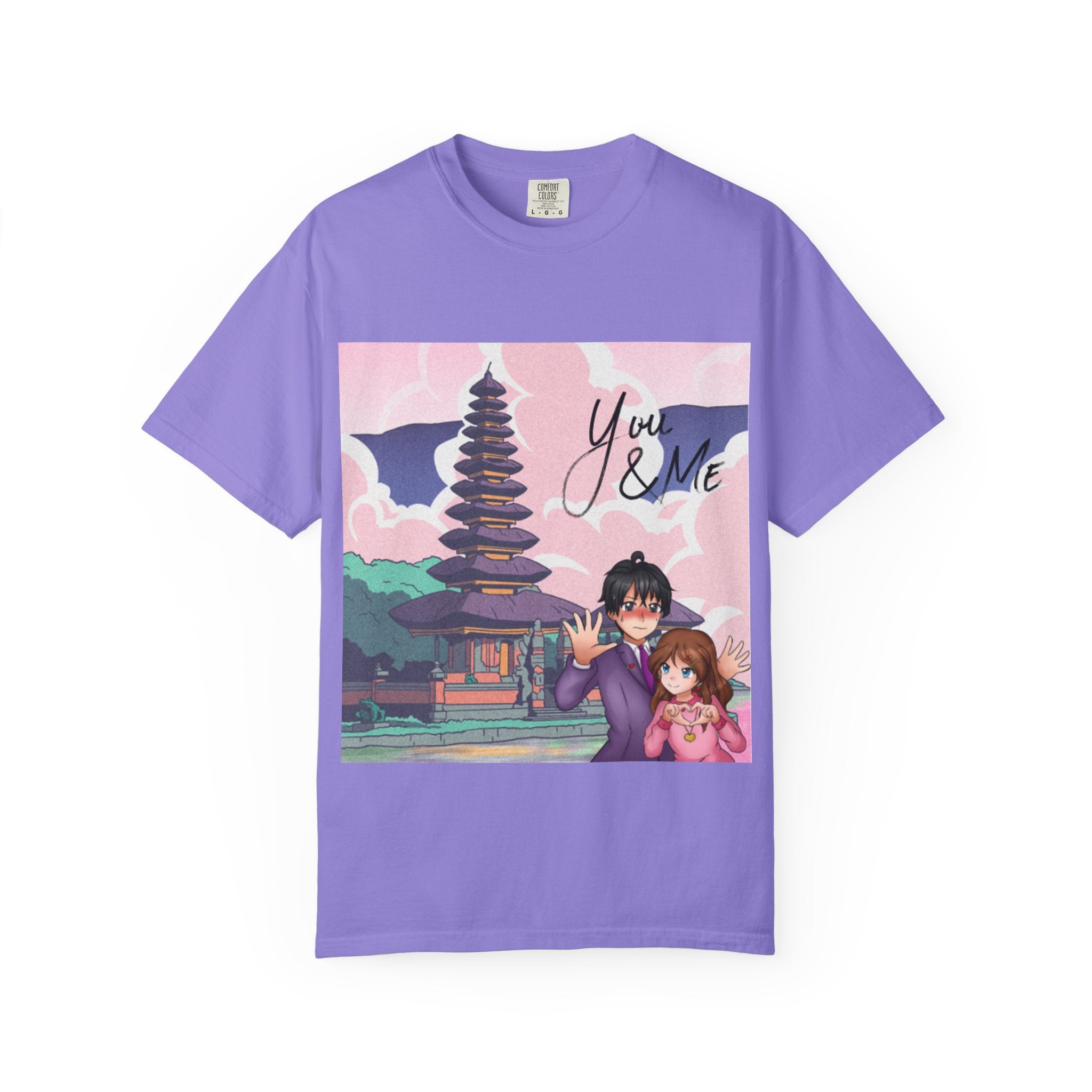 Romantic Anime T-shirt for Couples, You & ME, Cute Graphic Tee, Gift for Her, Anime Lovers, Casual Wear