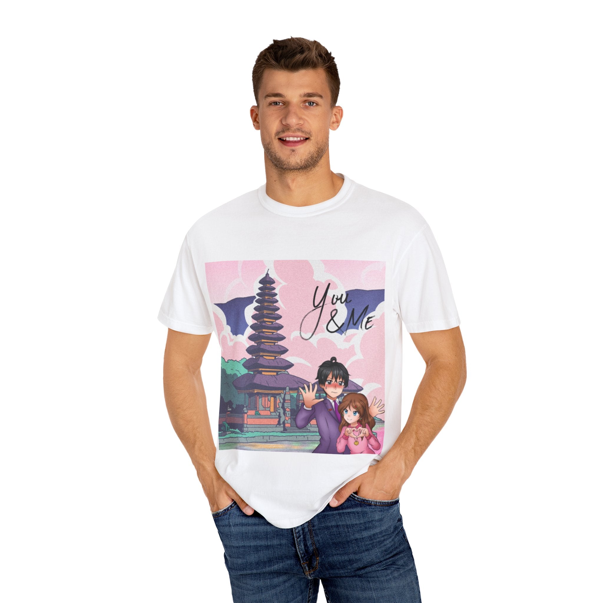 Romantic Anime T-shirt for Couples, You & ME, Cute Graphic Tee, Gift for Her, Anime Lovers, Casual Wear