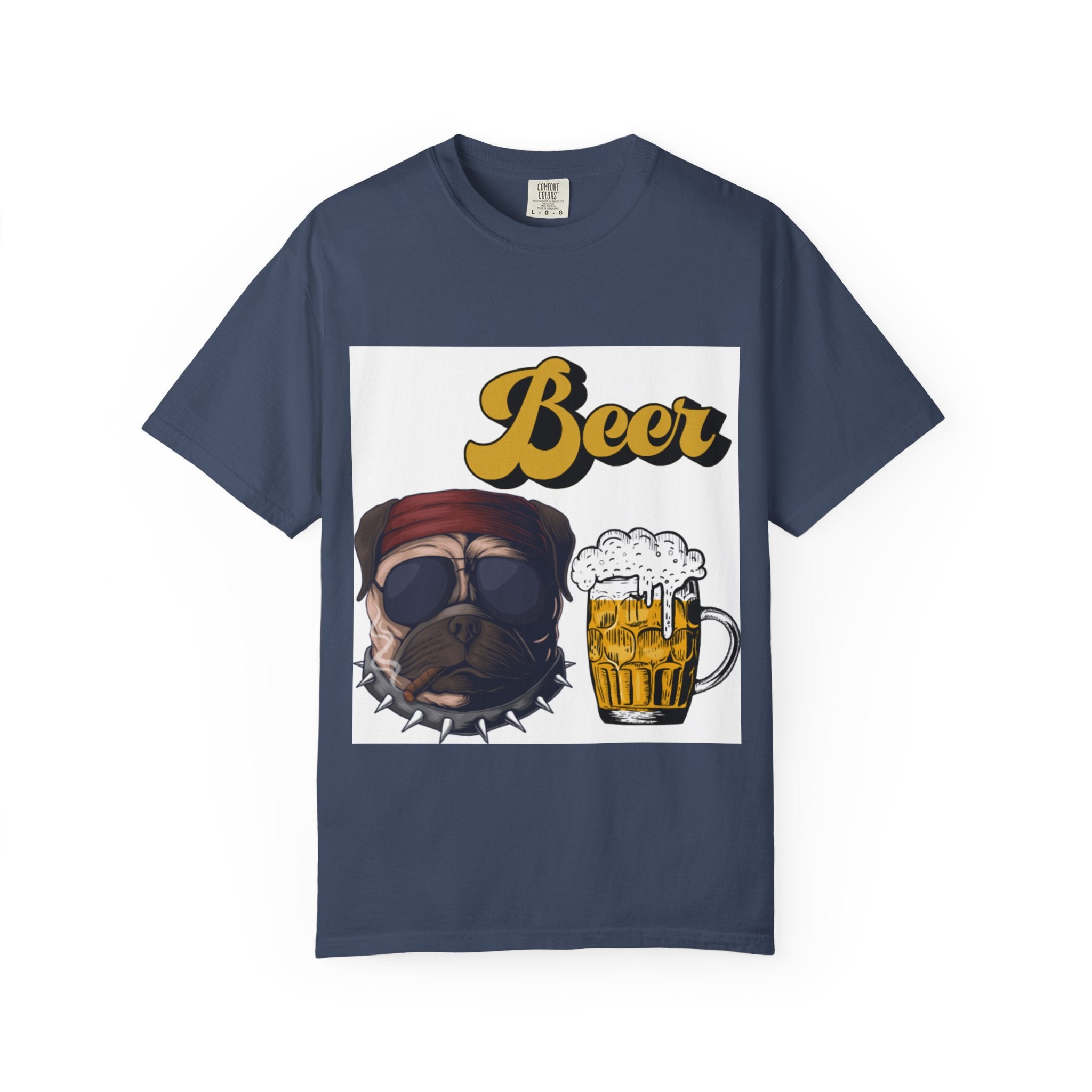 Beer-Themed Unisex T-Shirt for Dog Lovers, Funny Gift for Men Women, Party Apparel, Beverage Enthusiast Tee, Casual Wear
