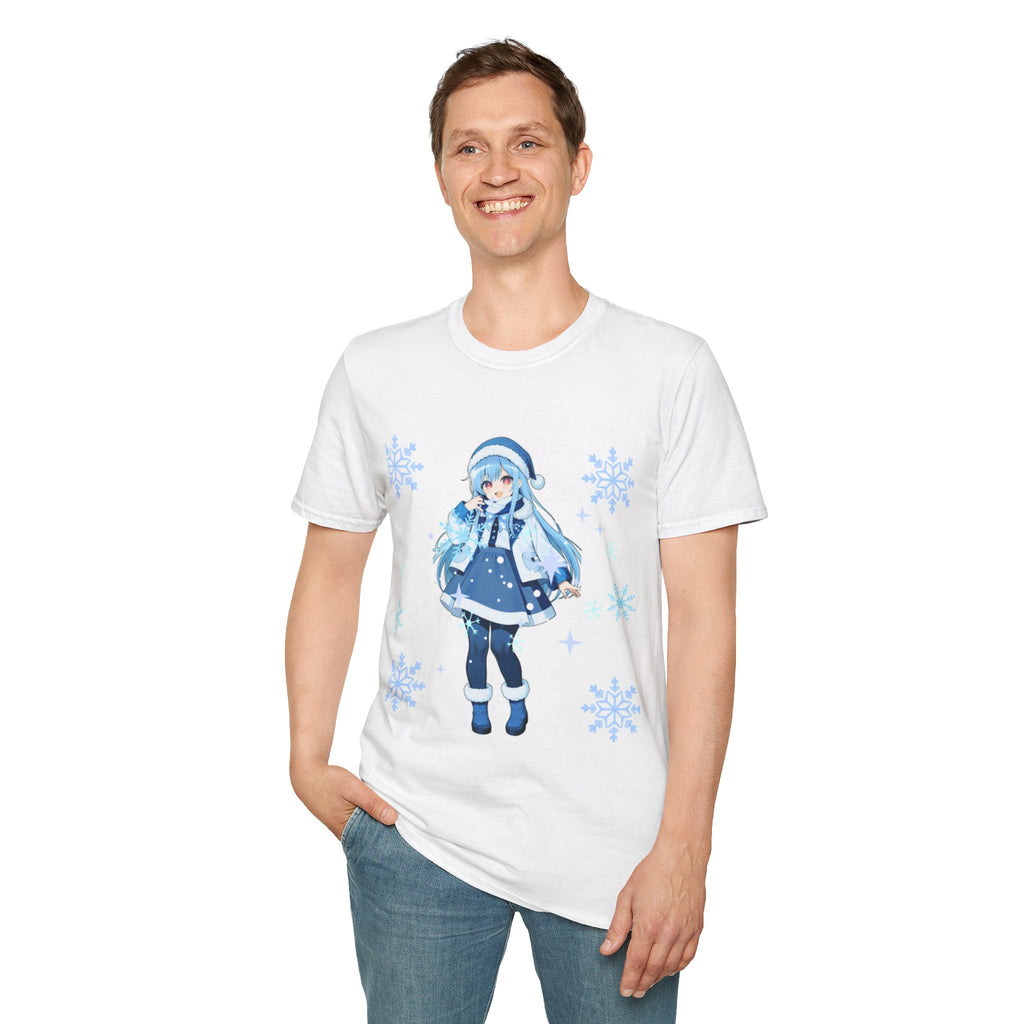 Winter Wonderland Unisex T-Shirt - Cute Anime Style, Cozy Graphic Tee, Perfect for Winter Celebrations, Gift for Friends, Holiday Fashion
