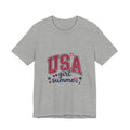 USA Girl Summer Tee | Polka Dot Lettering, Retro Preppy Americana
