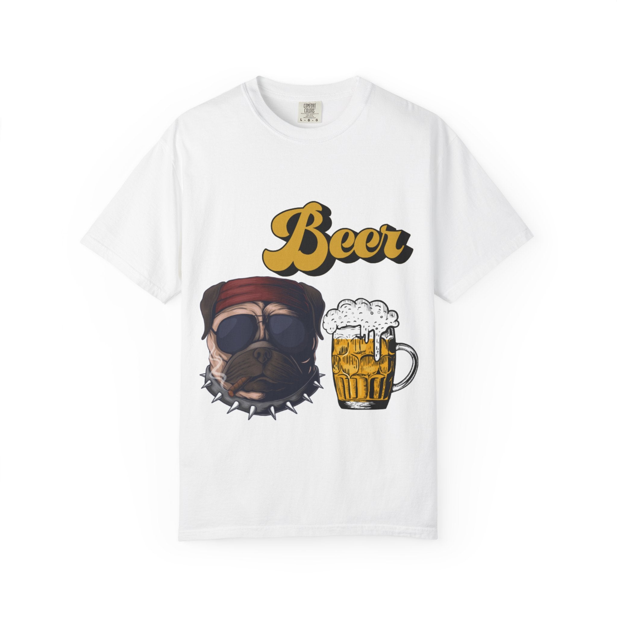 Beer-Themed Unisex T-Shirt for Dog Lovers, Funny Gift for Men Women, Party Apparel, Beverage Enthusiast Tee, Casual Wear