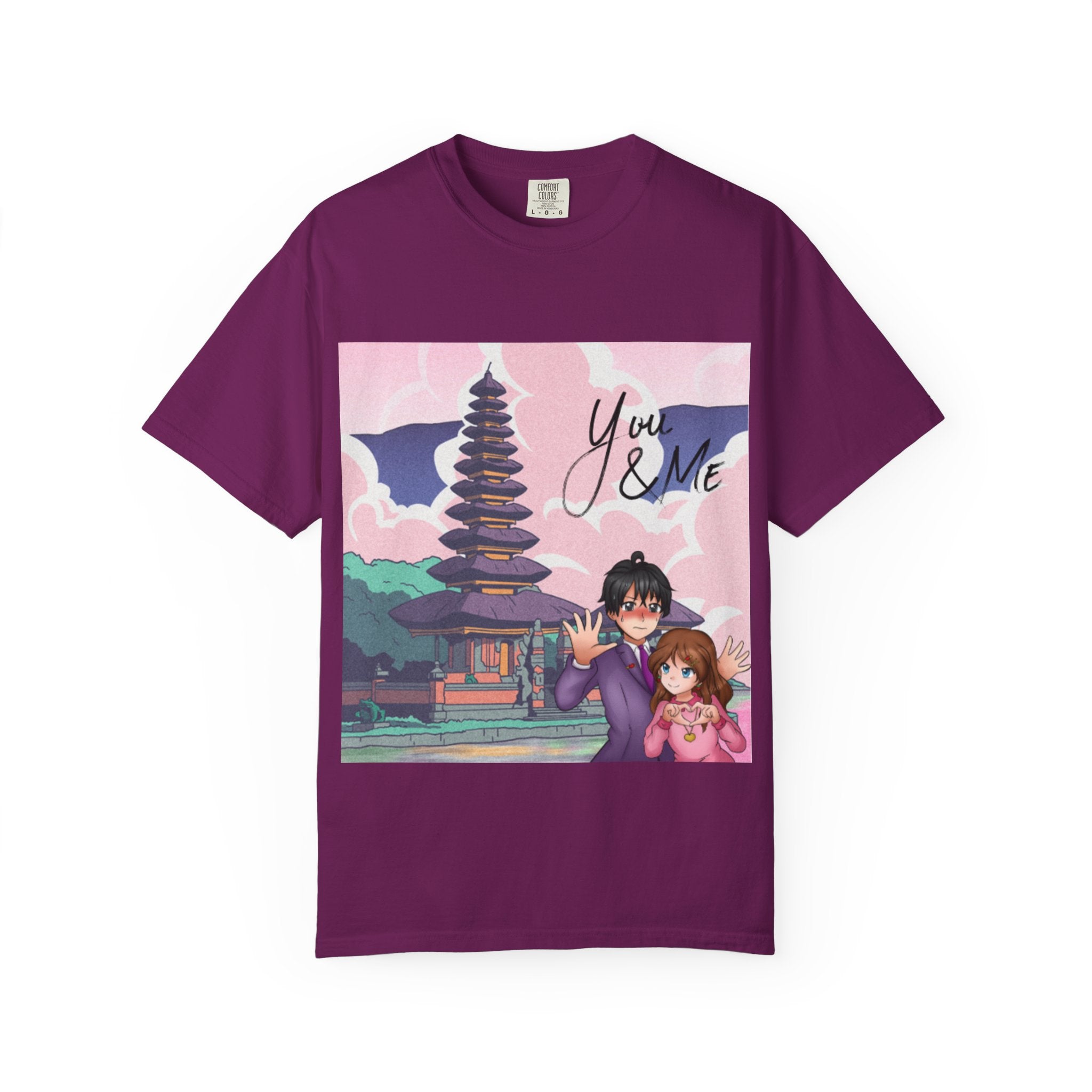 Romantic Anime T-shirt for Couples, You & ME, Cute Graphic Tee, Gift for Her, Anime Lovers, Casual Wear