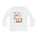 Youth Long Sleeve Autumn Tee, Perfect for Fall Outings, Halloween Parties, Gift for Kids, Seasonal Apparel, Cozy, Comfortable