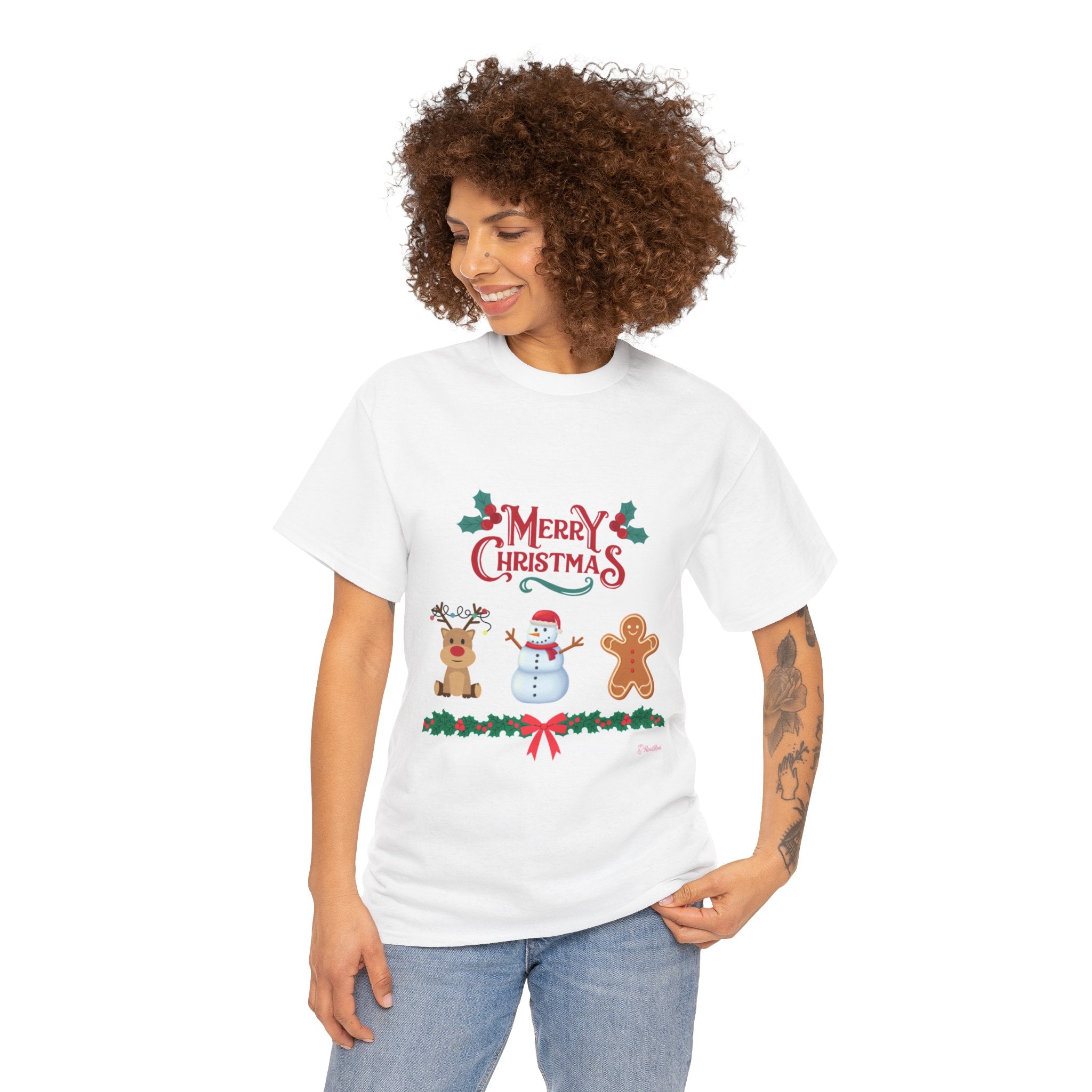 Festive Christmas Tee, Merry Christmas Shirt, Holiday T-Shirt, Unisex Cotton Tee, Christmas Gift, Winter Apparel