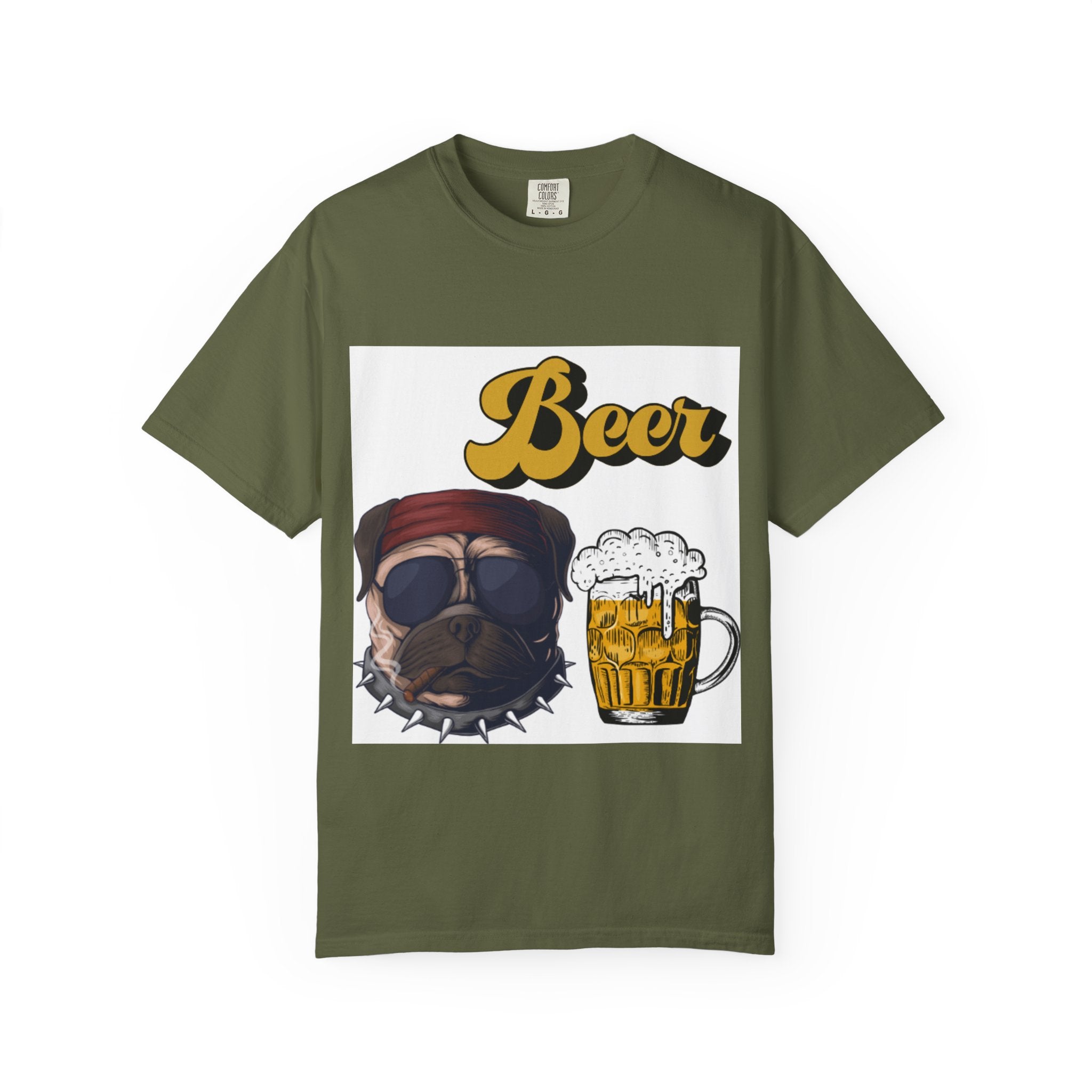 Beer-Themed Unisex T-Shirt for Dog Lovers, Funny Gift for Men Women, Party Apparel, Beverage Enthusiast Tee, Casual Wear