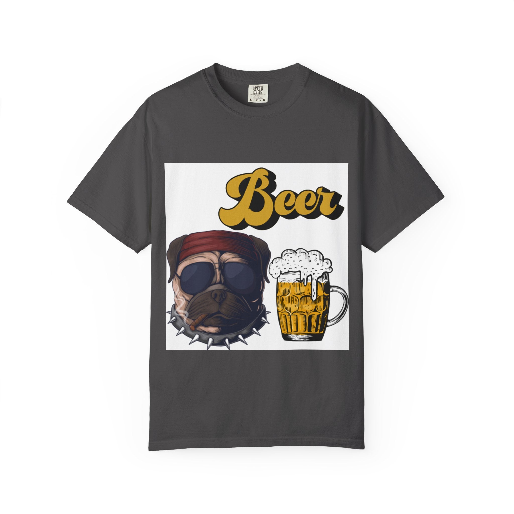 Beer-Themed Unisex T-Shirt for Dog Lovers, Funny Gift for Men Women, Party Apparel, Beverage Enthusiast Tee, Casual Wear