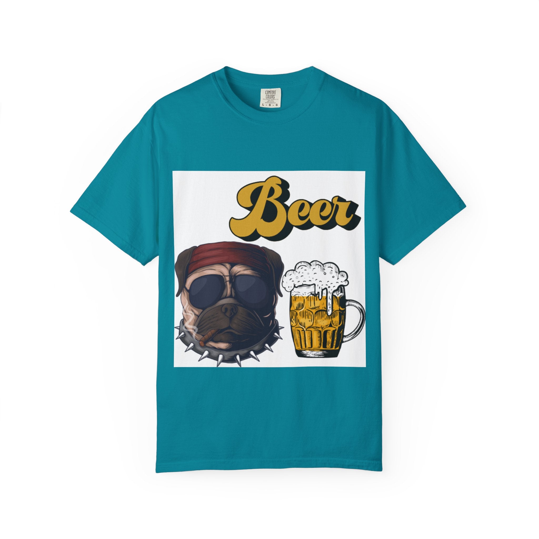 Beer-Themed Unisex T-Shirt for Dog Lovers, Funny Gift for Men Women, Party Apparel, Beverage Enthusiast Tee, Casual Wear