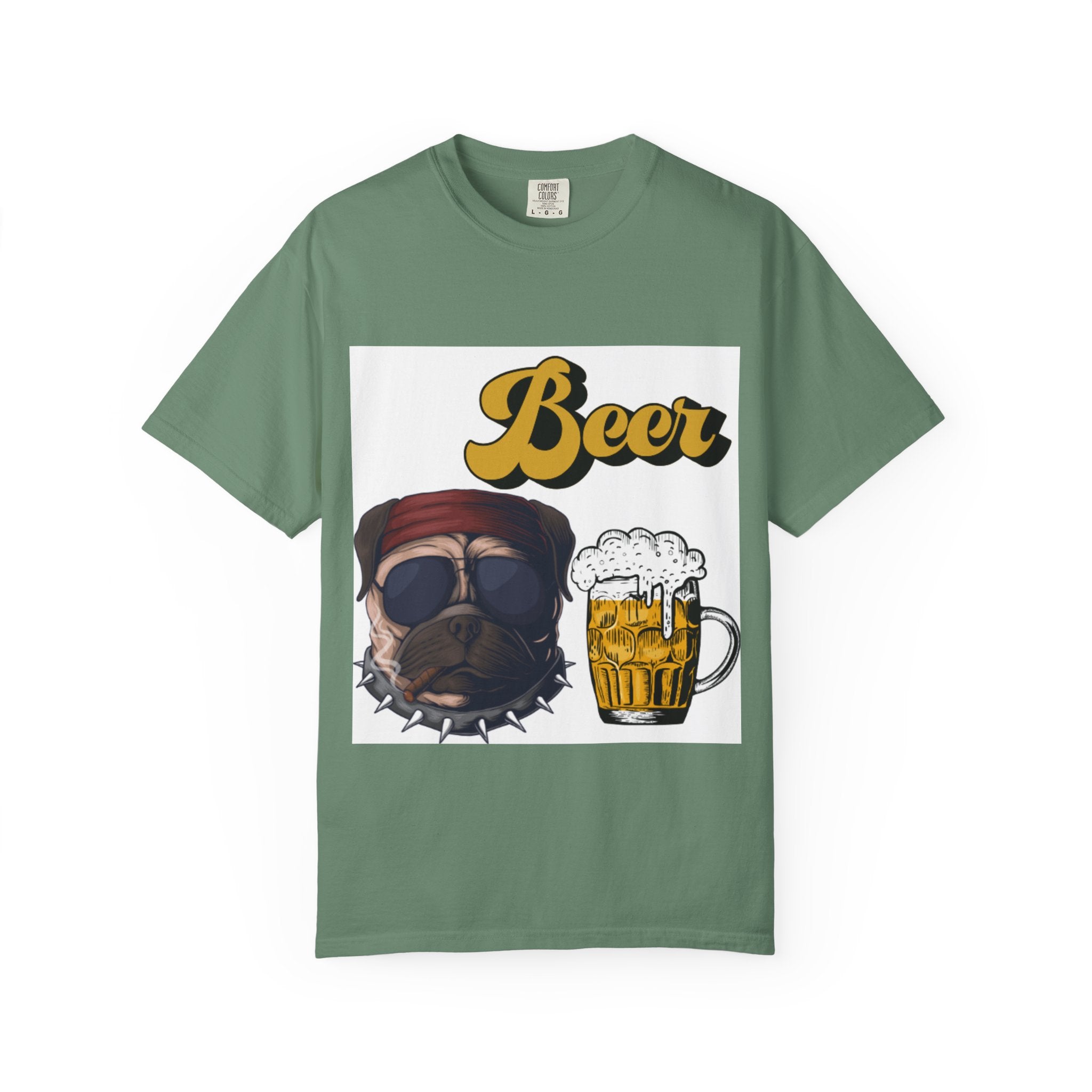 Beer-Themed Unisex T-Shirt for Dog Lovers, Funny Gift for Men Women, Party Apparel, Beverage Enthusiast Tee, Casual Wear