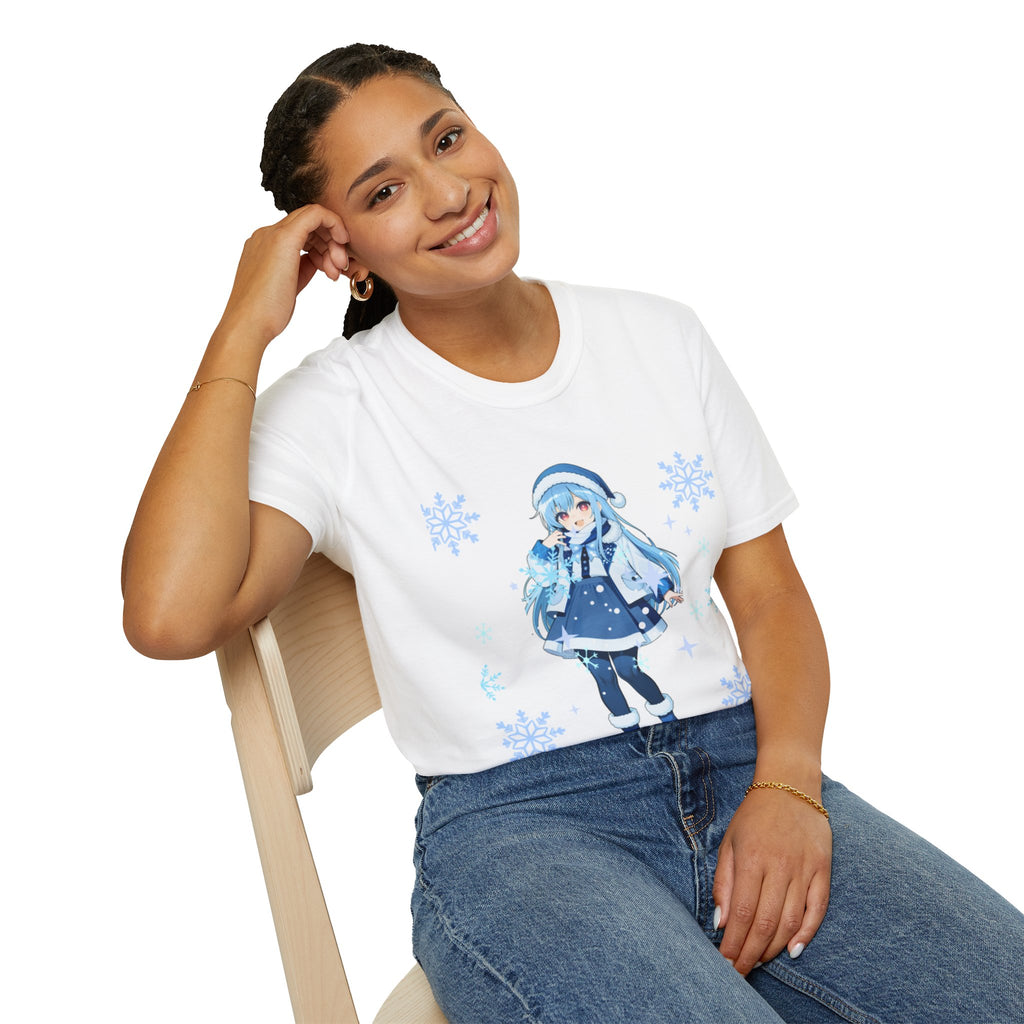 Winter Wonderland Unisex T-Shirt - Cute Anime Style, Cozy Graphic Tee, Perfect for Winter Celebrations, Gift for Friends, Holiday Fashion