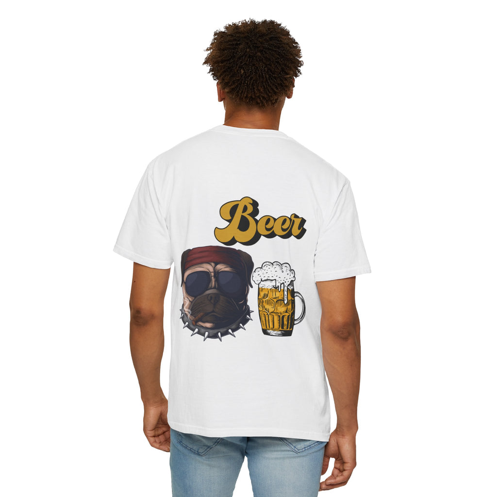 Beer-Themed Unisex T-Shirt for Dog Lovers, Funny Gift for Men Women, Party Apparel, Beverage Enthusiast Tee, Casual Wear