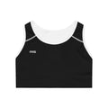 Black Performance Racerback Sports Bra — RIS Logo Activewear