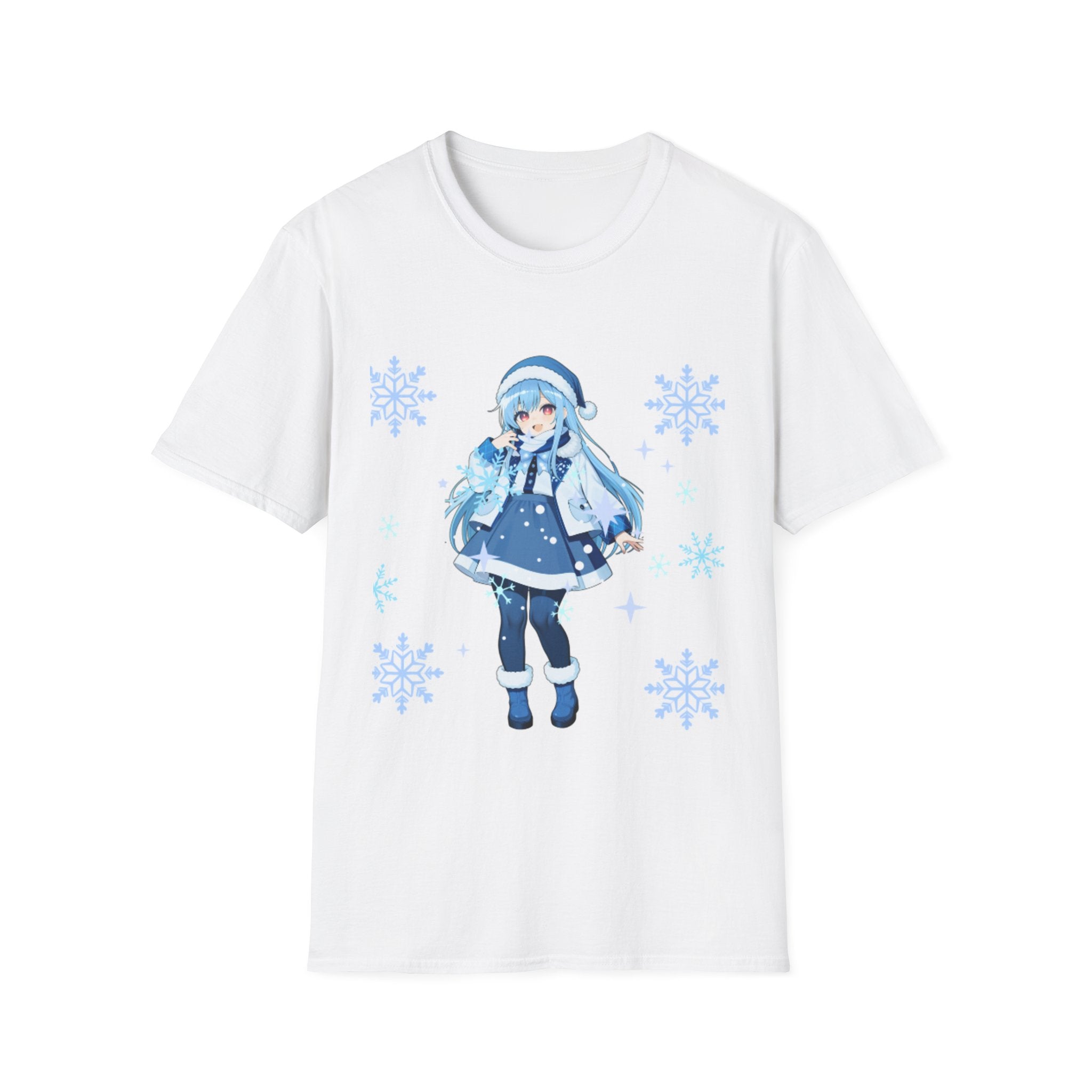 Winter Wonderland Unisex T-Shirt - Cute Anime Style, Cozy Graphic Tee, Perfect for Winter Celebrations, Gift for Friends, Holiday Fashion